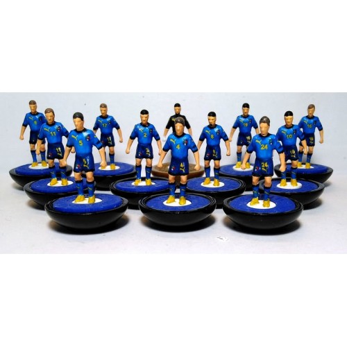 Subbuteo Andrew Table Soccer Italy EURO 2020 Winners on classic Lightweight bases